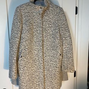 Loft Funnel Neck Boucle coat